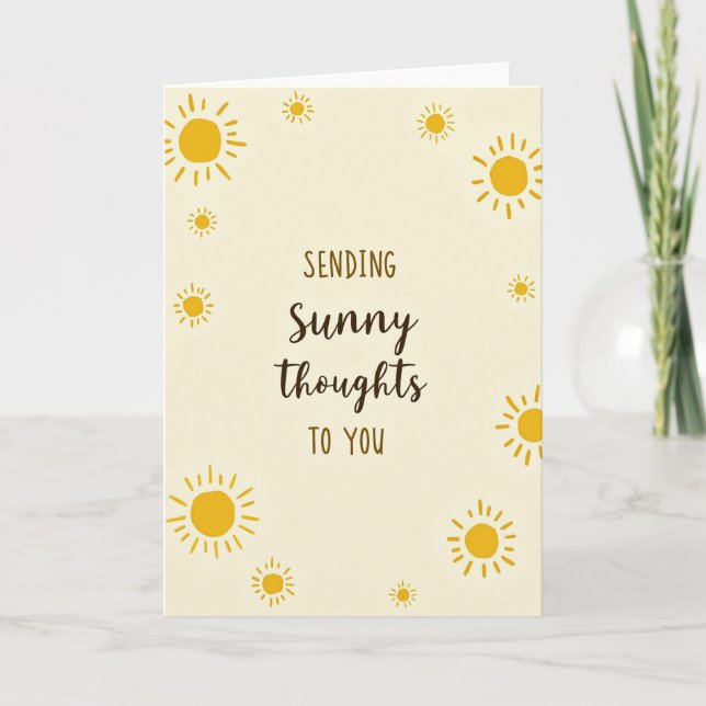 Radiant Sunshine Birthday Card (Front)