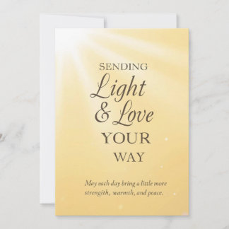 Radiant Sunshine Blessings – Sending Light & Love Invitation
