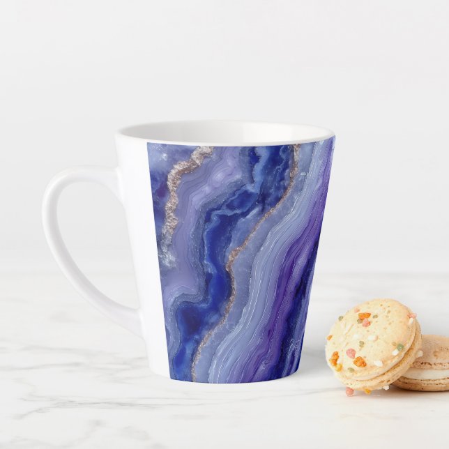 Radiant Tanzanite Faceted Latte Mug (In Situ)