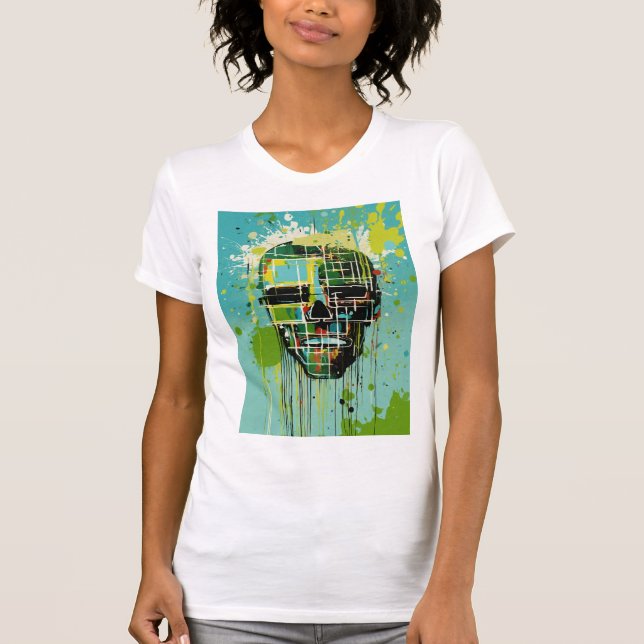 "Radiant Threads: Designed Tee for Her" (Front)