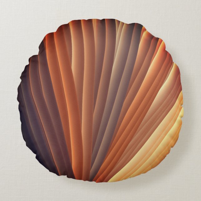 Radiant Threads: The Colour Connection Round Cushion (Front)