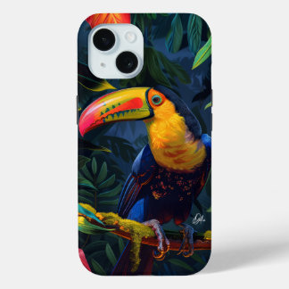 Radiant Toucan iPhone 15 Case
