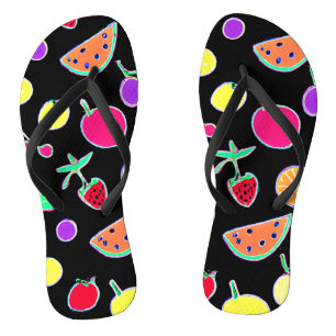 Radiant Tropic Neon Magic Thongs