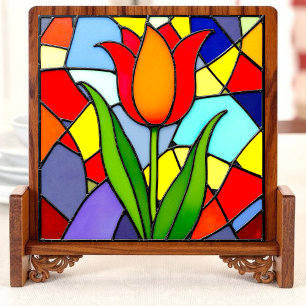  Radiant Tulip Mosaic Ceramic Tile