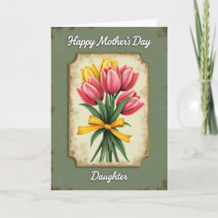 Radiant Tulips Mothers Day Card