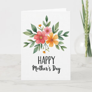 Radiant Watercolor Mothers Day Card