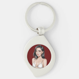 Radiant Waves Keychain