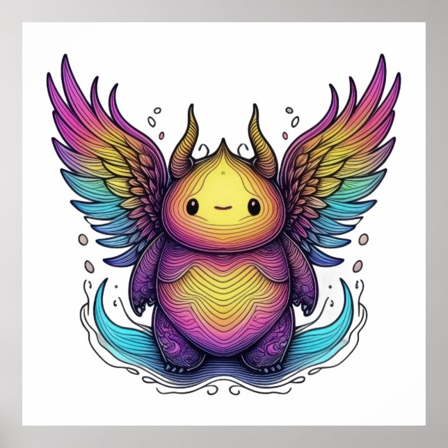 Radiant Winged Creature Poster (Front)