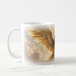 Radiant Winged Warrior of Golden Light Mug