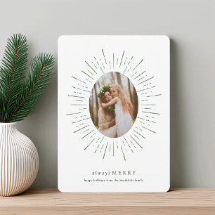 Radiant Wish Holiday Photo Card Willow