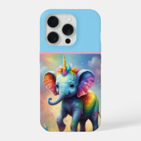 Radiant Wonders: The Rainbow Baby Unicorn Elephant