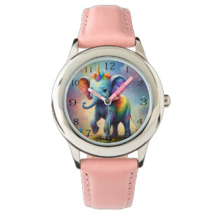 Radiant Wonders: The Rainbow Baby Unicorn Elephant Watch