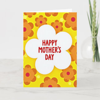 Radiant Yellow Mothers Day Card