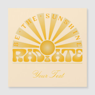 RADIATE Be the Sunshine Vintage Retro Gold + cream