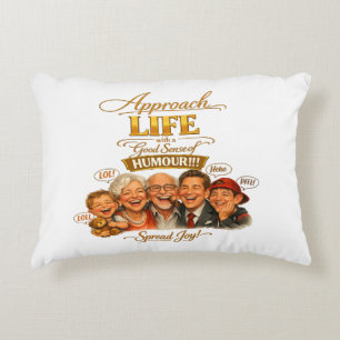 Radiate joy decorative cushion