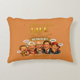 Radiate joy decorative cushion