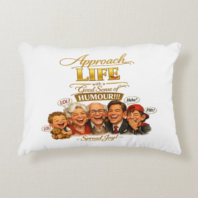 Radiate joy decorative cushion (Front)