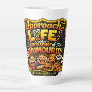 Radiate joy latte mug