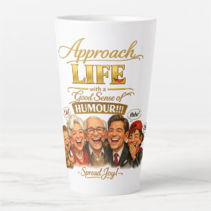 Radiate joy latte mug