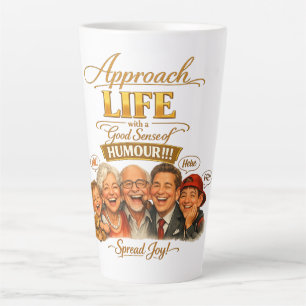 Radiate joy latte mug