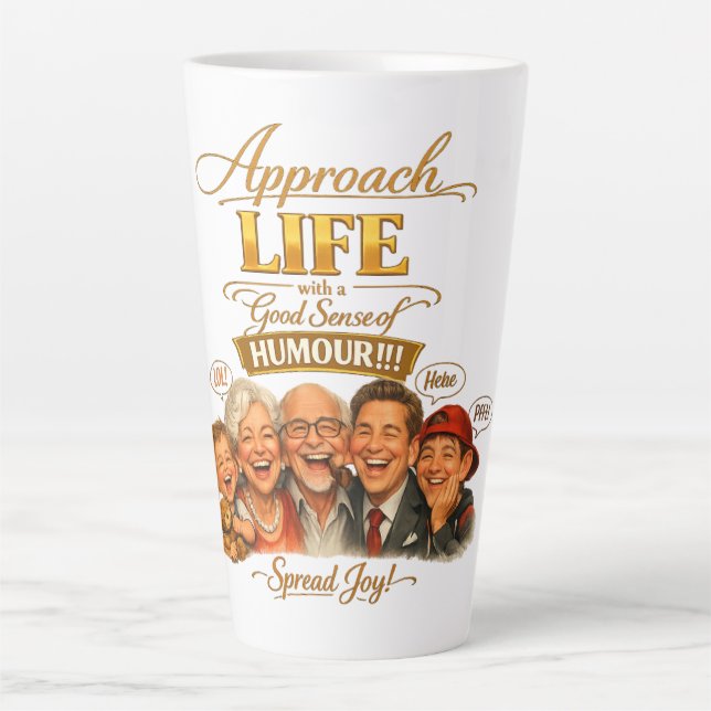 Radiate joy latte mug (Front)