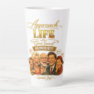 Radiate joy latte mug