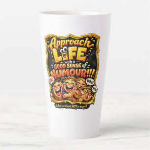 Radiate joy latte mug