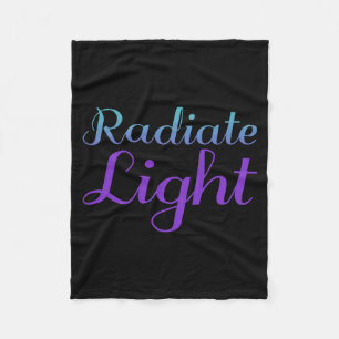Radiate Light Prevention Awareness Design Fleece Blanket