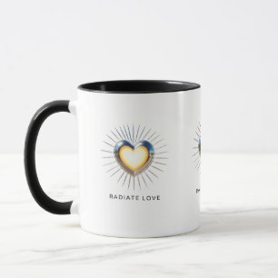Radiate Love Heart with Rays Mug
