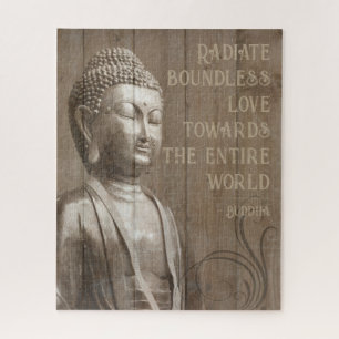 Radiate Love to Everyone Buddha Motivational Quote Jigsaw Puzzle