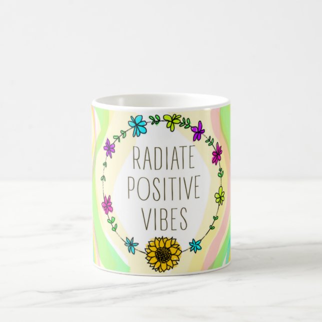 Radiate Positive Vibes Coffee Mug (Center)