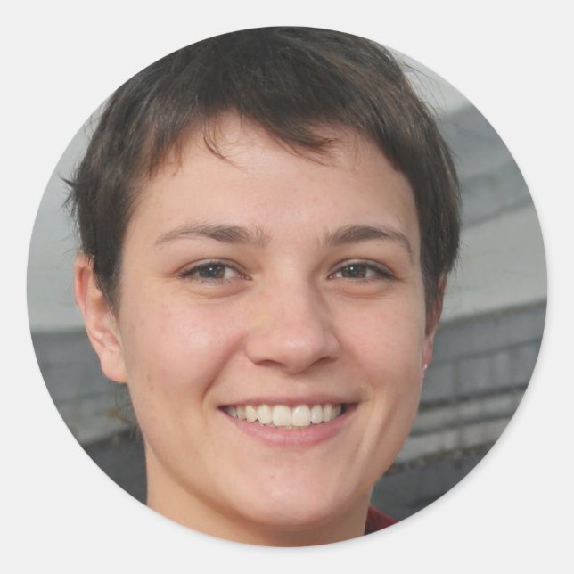 Radiate Positivity Classic Round Sticker (Front)