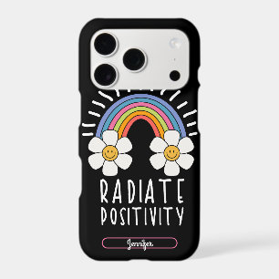 Radiate Positivity   Colourful Rainbow and Flowers