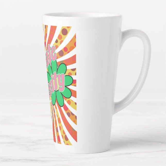 Radiate Positivity  Latte Mug (Right)