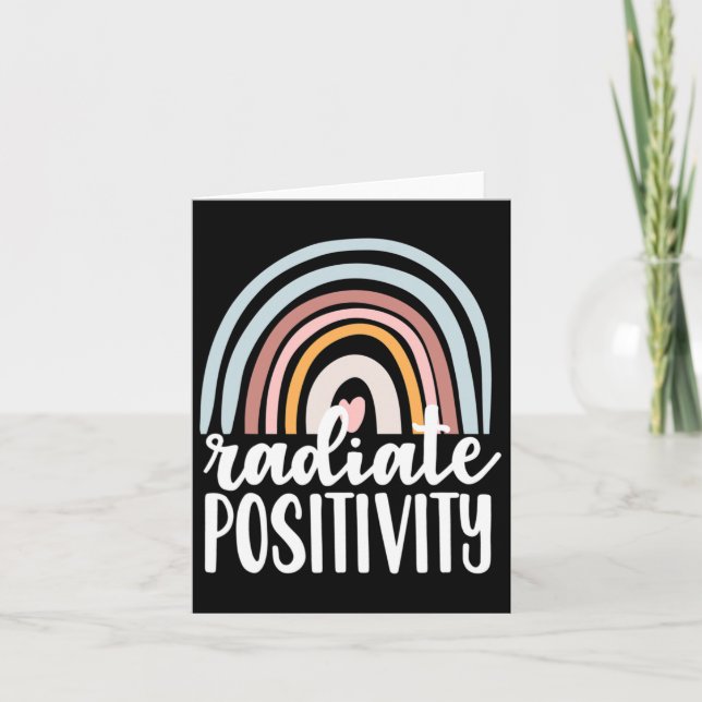 Radiate Positivity Mental Health Problems Gift Men Card (Front)