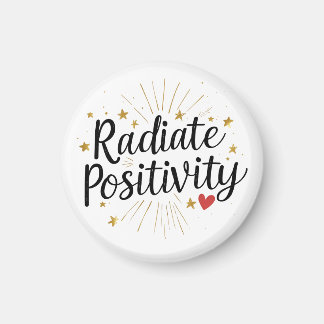 Radiate Positivity – Motivational Starry Quote Magnet