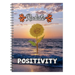 Radiate Positivity Notebook With Serene Background