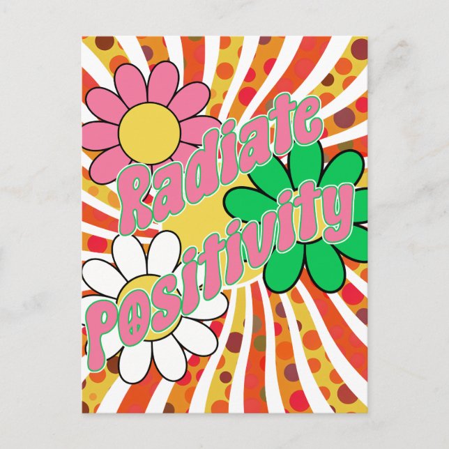 Radiate Positivity  Postcard (Front)
