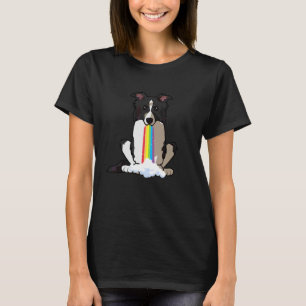 Radiate Positivity Rainbow Dog Border Collie T-Shirt