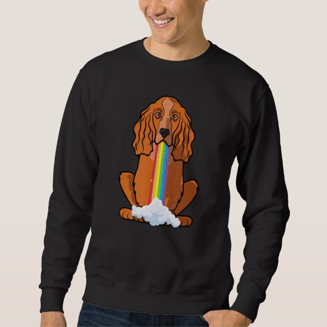Radiate Positivity Rainbow Dog  Cocker Spaniel Sweatshirt (Front)