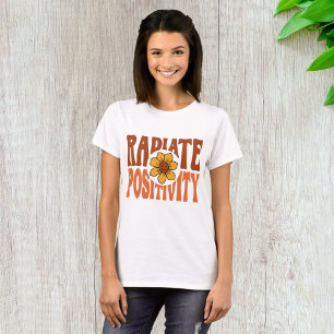 Radiate Positivity Retro Flower Smiley T-Shirt