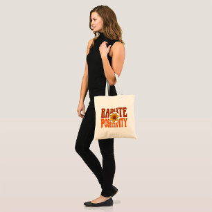 Radiate Positivity Retro Flower Smiley Tote Bag