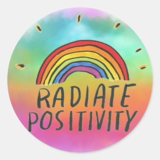 Radiate Positivity Sticker Rainbow