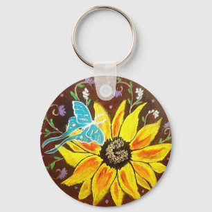 Radiate Round Keychain