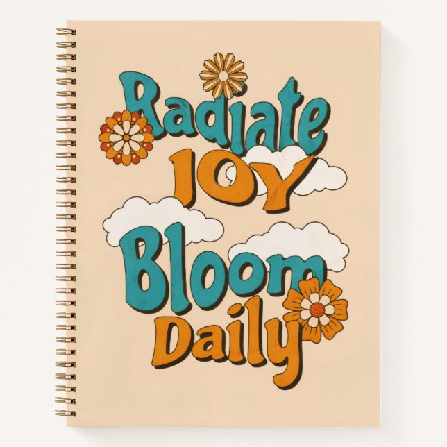RadiateJoyBloomDaily Notebook (Front)