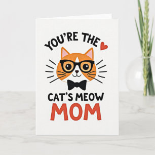 Radiating Cat Mom Card