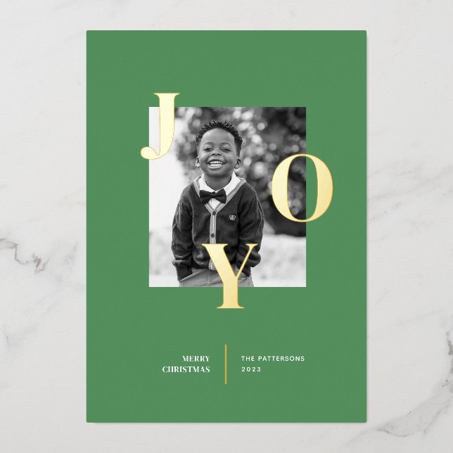 Radiating Joy Holiday Photo (Front)