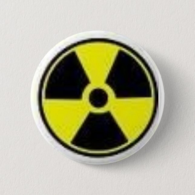 radiation 6 cm round badge (Front)