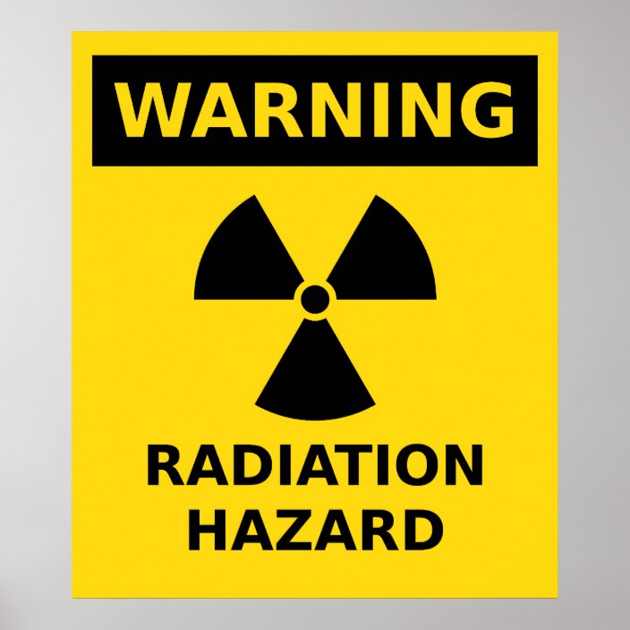 Radiation Hazard Poster | Zazzle.com.au