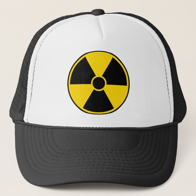 Radiation Hazard Sign Trucker Hat (Front)